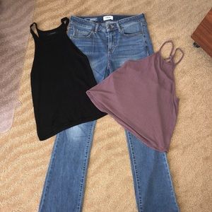LOT Jeans Shirts Top Ladies Clothes Cute Denim 6